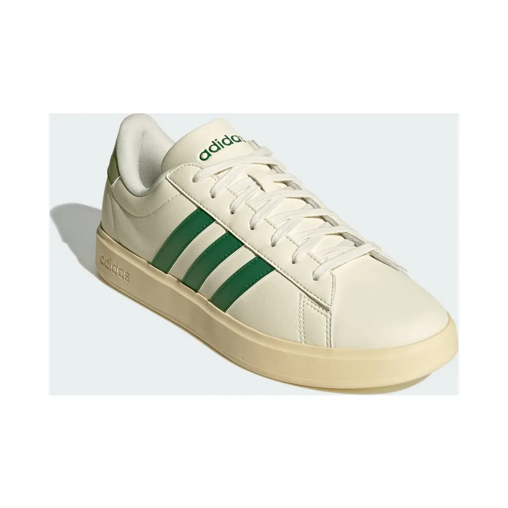 Adidas Grand Court Cloudfoam Comfort Off White / Collegiate Green / Tent Green (JS1736)
