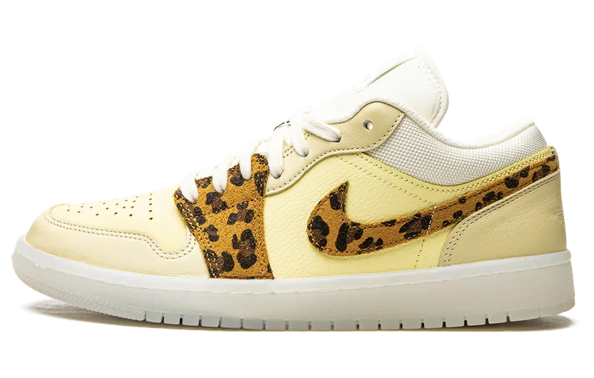 Air Jordan 1 Low SNKRS Day (2021) – “White / Yellow / Clear-leopard” (DN6998-700)