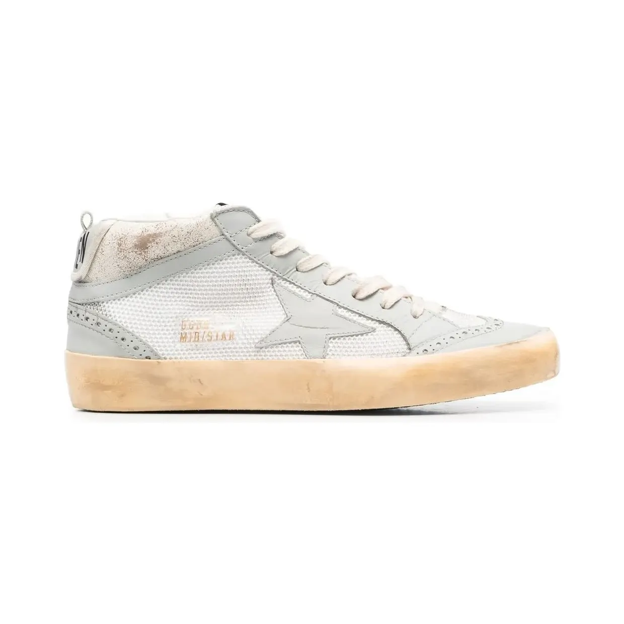 Golden Goose Mid Star mit Schnürung “White” (GWF00123F00417711392)