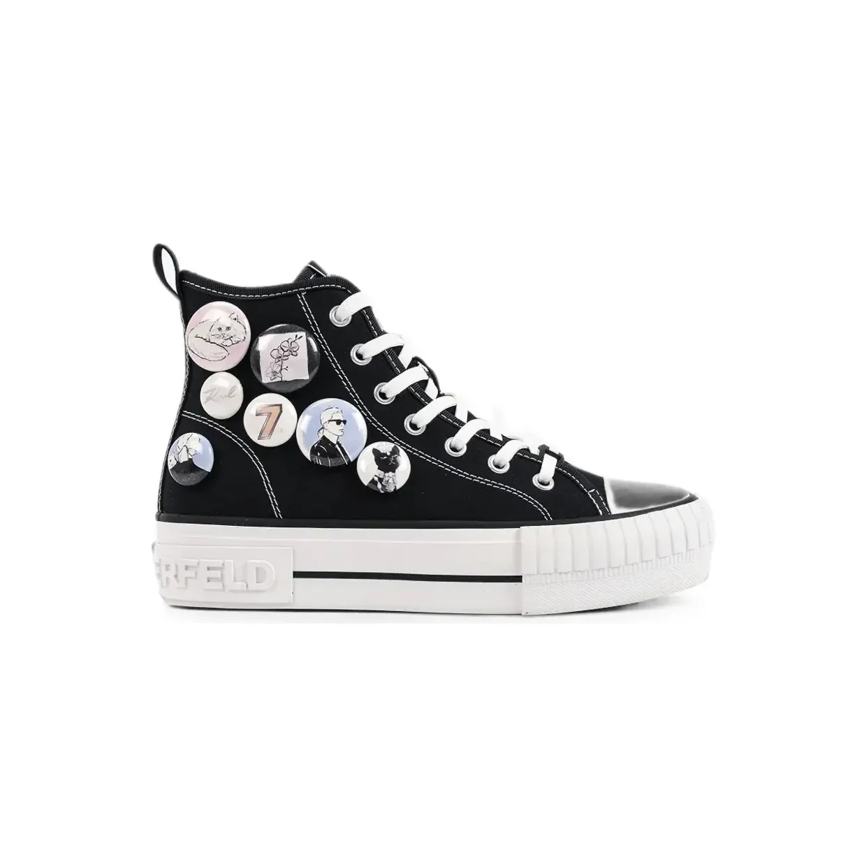 Karl Lagerfeld Kampus Max verfraaid met badge “Black” (KL60459)