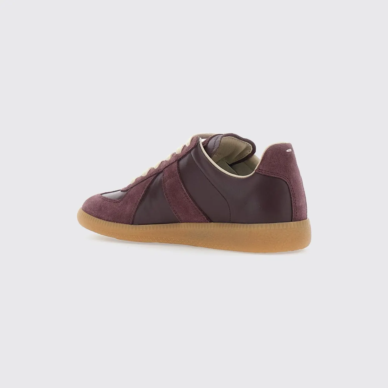 Maison Margiela Replica Bicolor Leather and Suede Low-Top Sneakers Brown (S58WS0109P1895T5081) (2)