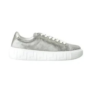 Versace Greca White Silver Pony Hair (DSU8404 1A04248 1E01P)