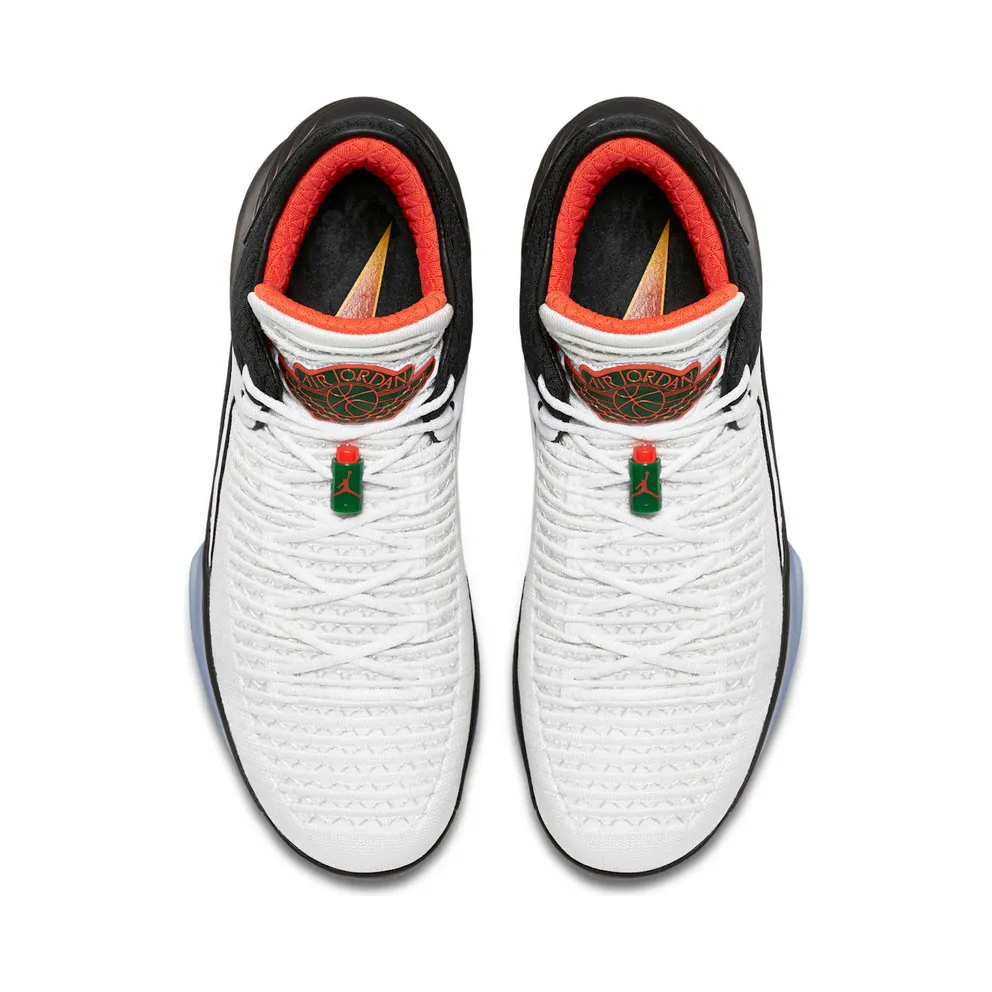 Jordan XXXII Low Like Mike Gatorade White/Pine Green-Black-Rush Orange (AA1256-100)