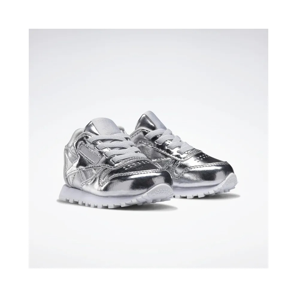 Reebok Classic Leather Shoes Silver Metallic / Silver Metallic / Cloud White