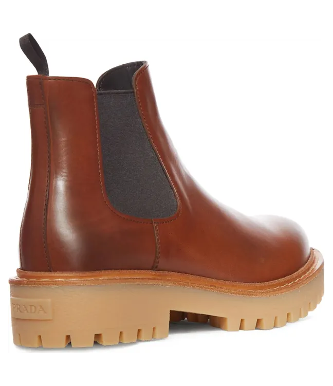 Prada Leather Ankle “Brown/Black” (2TE211 F G000 070 F0046) (3)