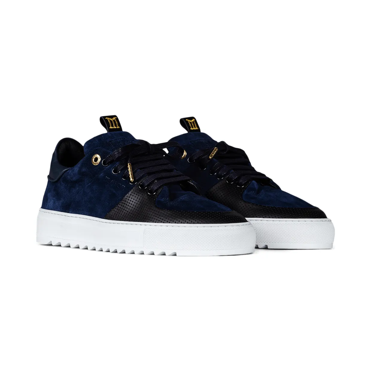 Mason Garments Roma Classic Suede Navy Blau (FW19-7C)