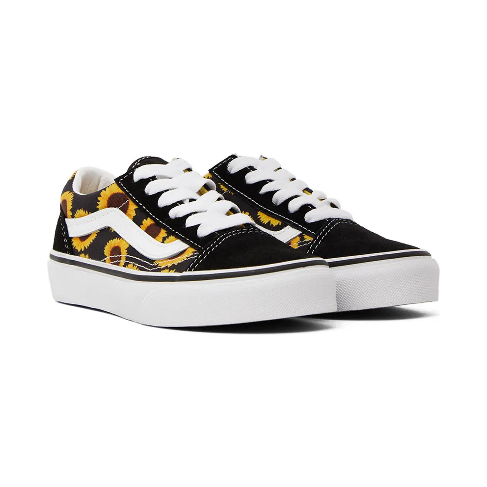 Vans Kids Black & Yellow Old Skool Little Kids (VN0A7Q5FY23)