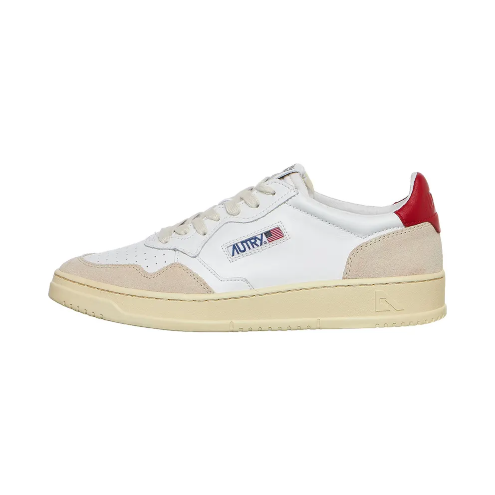 Autry Medalist Low White / Red (AULMLS43)