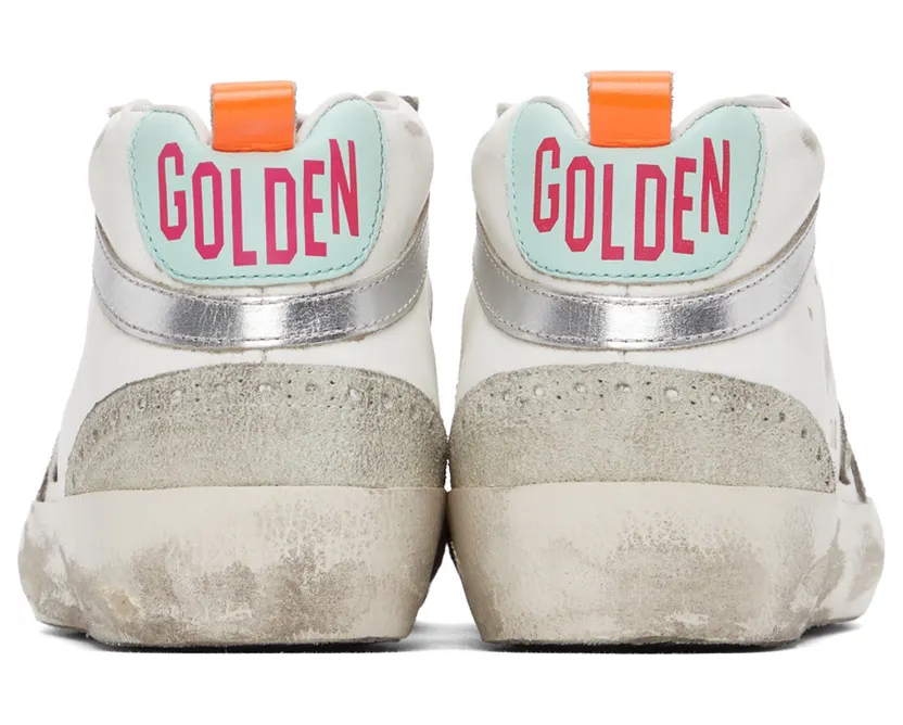 Golden Goose White & Grey Mid Star Classic Sneakers (GWF00122.F001089.10491) (4)