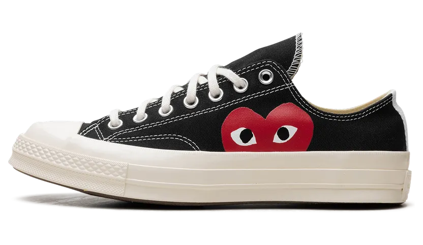 Converse Chuck 70 Low Top x Comme des Garcons Play CDG – White (150207C)