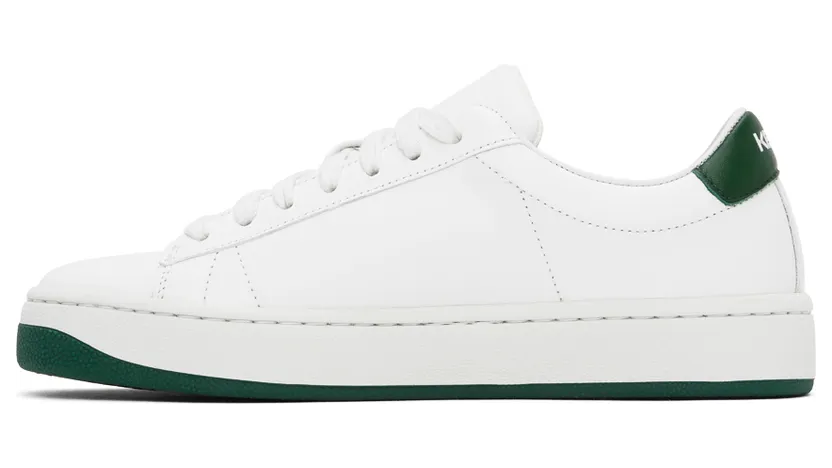 Kenzo White & Green Sport Logo Sneakers (FA62SN171L50) (3)
