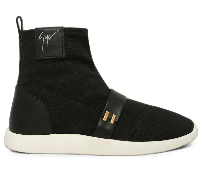 Giuseppe Zanotti High-Top-Sneakers mit Lederband – Schwarz (RM80018001)