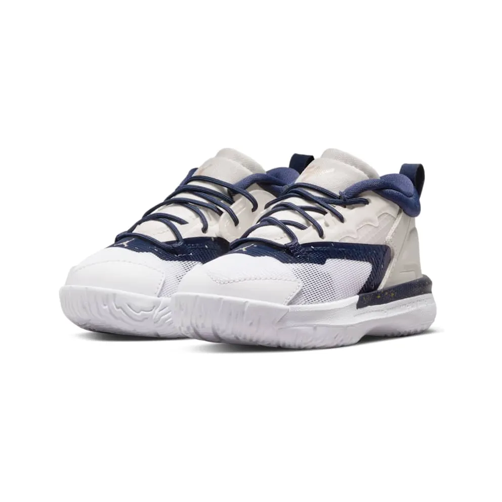 Nike Zion 1 Brown “Fossil / White / Metallic Gold / Midnight Navy” (DC2023-241)