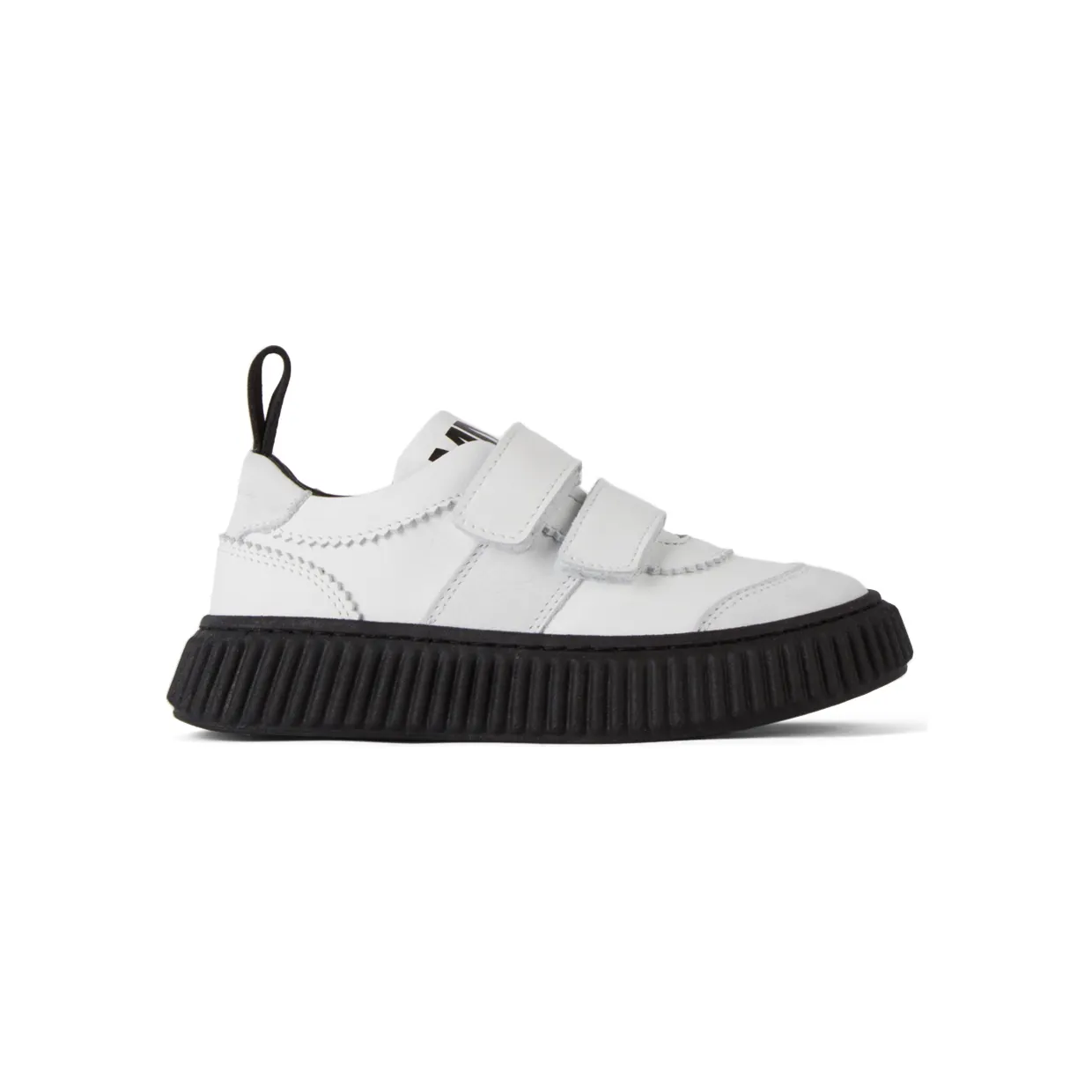 MM6 Maison Margiela Kids White Velcro Low Sneakers (68976)