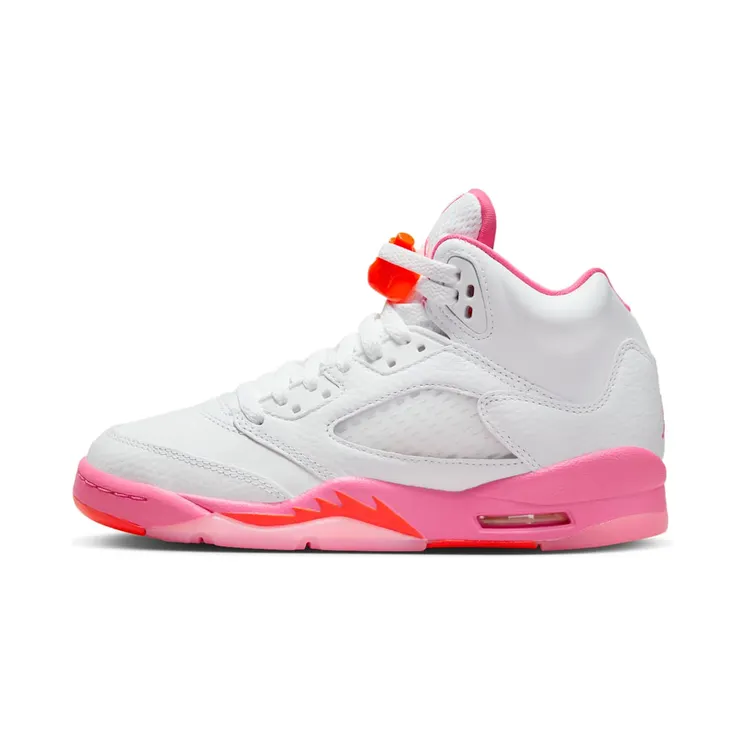 Jordan 5 Retro GS “White / Safety Orange / Pinksicle” (440892-168)