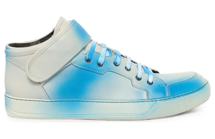 Lanvin Midtop touch-strap lace-up sneakers – Blauw (SKDBL2FERGH16)