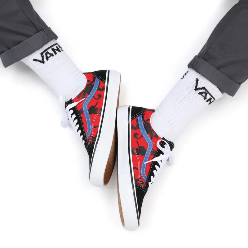 VANS Krooked By Natas For Ray Skate Old Skool Shoes Black (VN0A5FCBAPC)