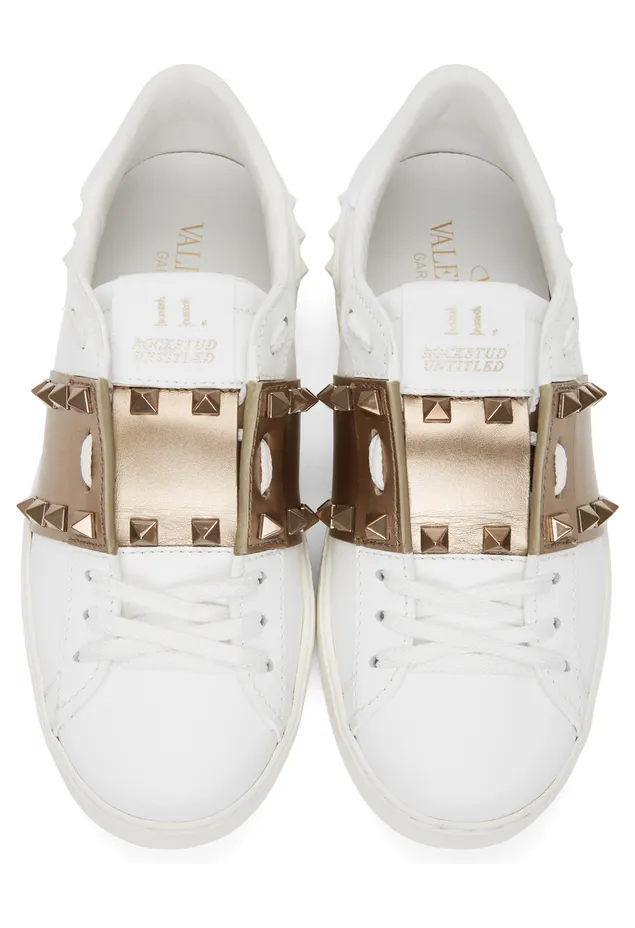 Valentino Garavani White Rockstud Untitled Sneakers (WW0S0A01HEL) (5)