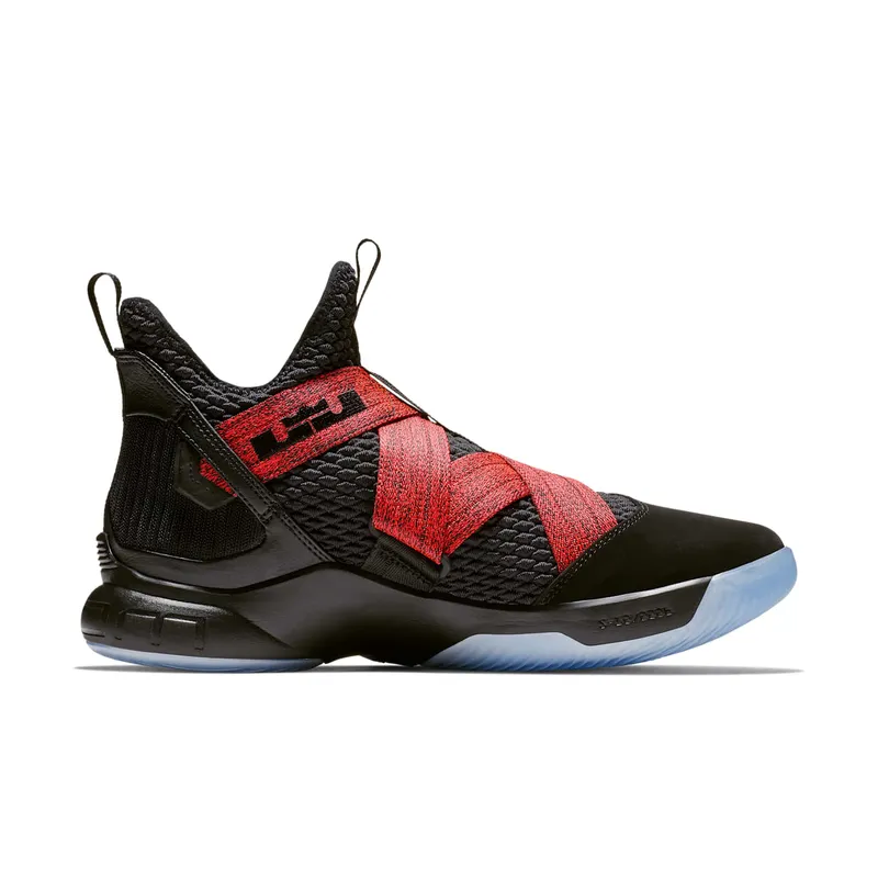 Nike LeBron Zoom Soldier 12 Black Red Black/Black (AO2609-003)