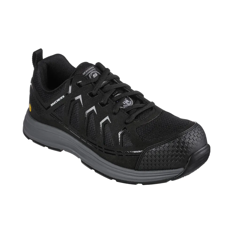 Skechers Work: Malad II Comp Toe Sneaker Black