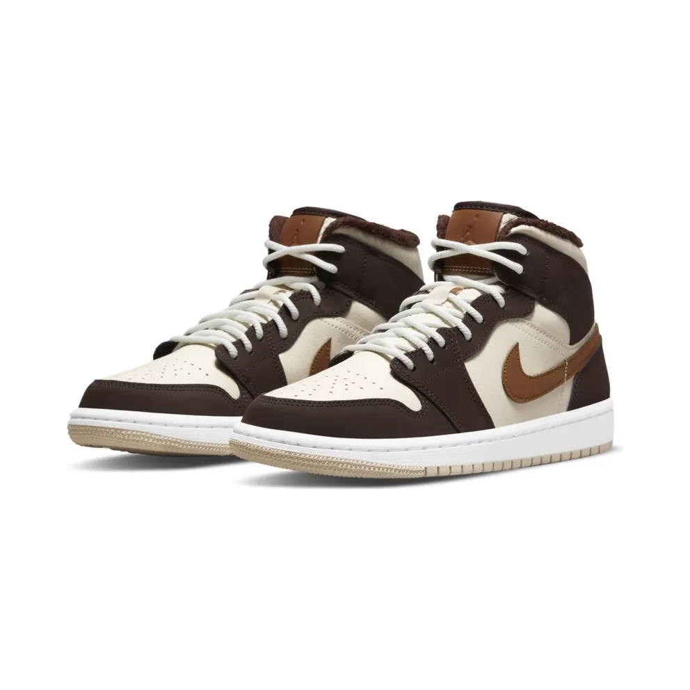 Jordan 1 Mid SE Brown Basalt Oatmeal (W) (DO6699-200)