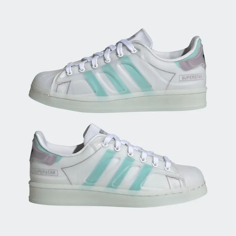 Adidas Superstar Futureshell Cloud White / Acid Mint / Rich Mauve (S42623)