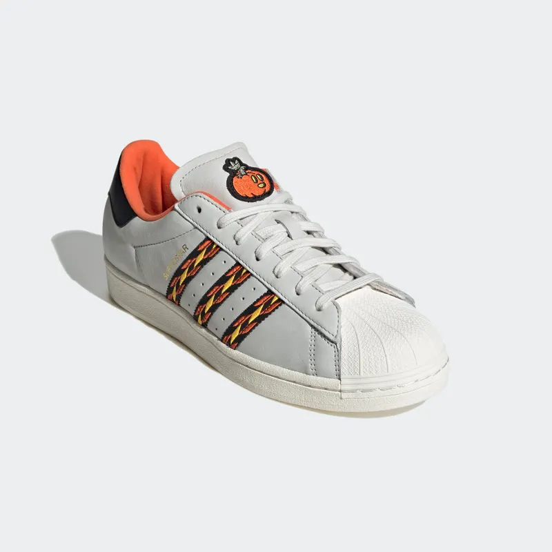 Adidas Superstar Crystal White / Semi Impact Orange / Cloud White (HR1433)