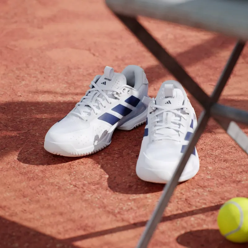 Adidas adizero Ubersonic 5 Tennis Cloud White / Dark Blue / Crystal Sky (JR1757)