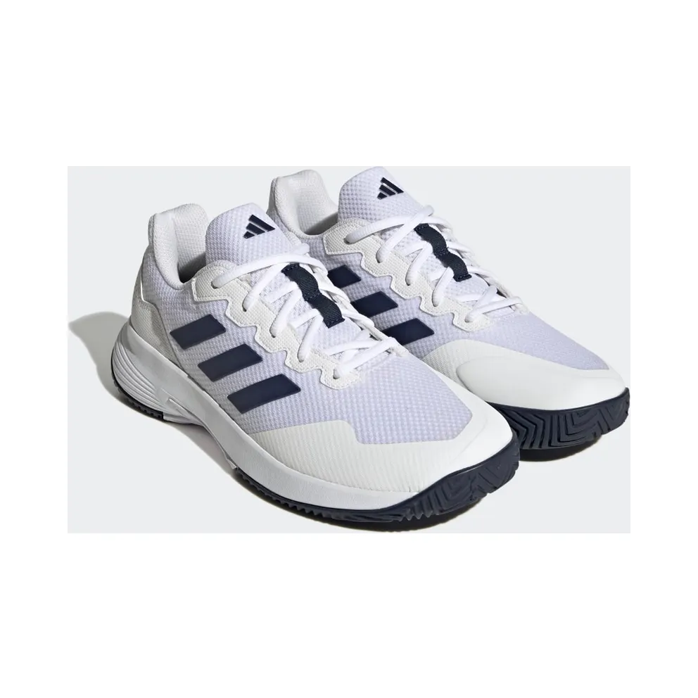 adidas Gamecourt 2.0 Tennis Shoes Cloud White / Team Navy Blue 2 / Cloud White (HQ8809)