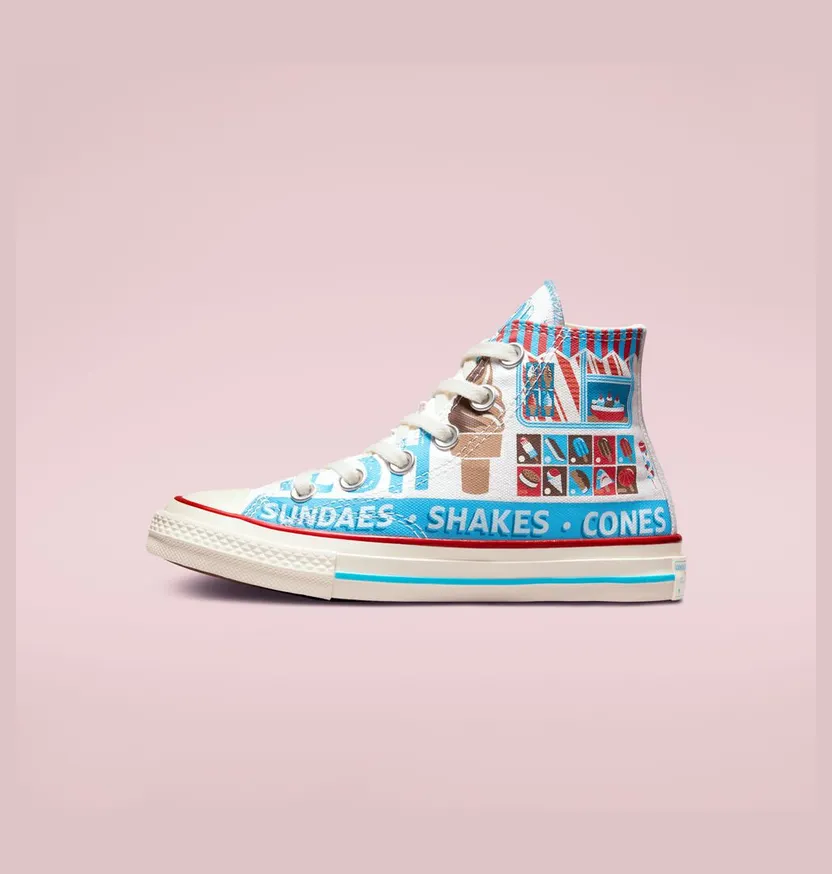 Converse Chuck 70 Sweet Scoops Wit/baltic Blue/soft Red (A00395C)