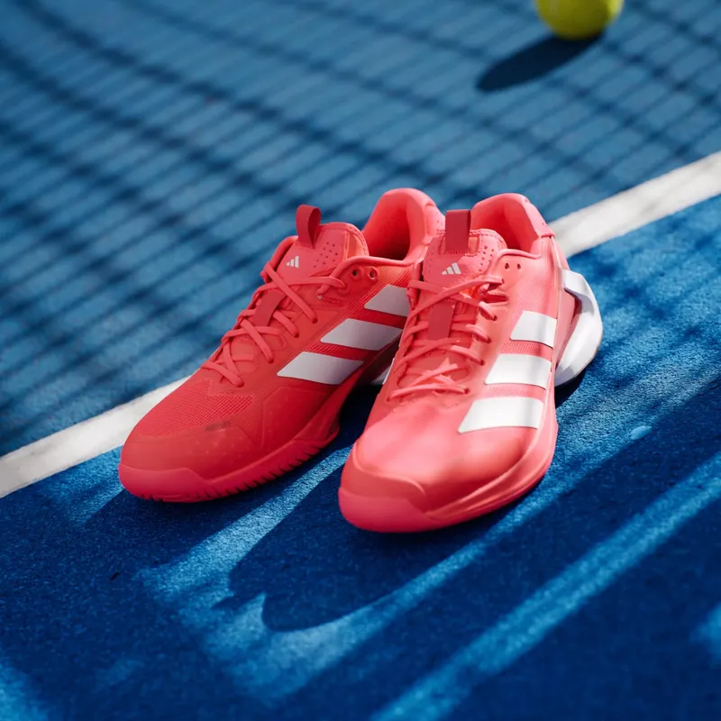 Adidas Adizero Ubersonic 5 Tennis Shoes Lucid Red / Zero Metalic / Aurora Ruby (IH2555)
