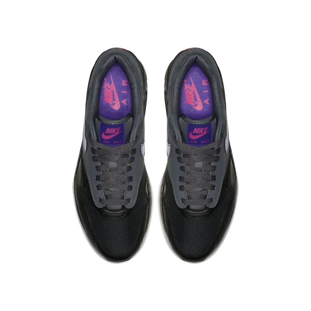 Nike Air Max 1 Ripstop Dark Grey Dark Grey/Black-Pink Blast-Fierce Purple (AR1249-002)