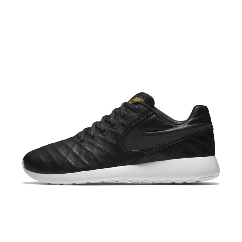 Nike  Roshe Tiempo Vi Qs Black Black-Metallic Gold White Black/Black-Metallic Gold-White (853535-007)