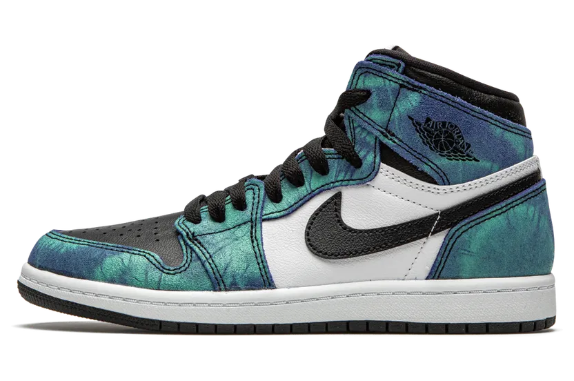 Air Jordan 1 Retro High OG PS ‘Tie-Dye’ White/Black/Aurora Green (CU0449-100)