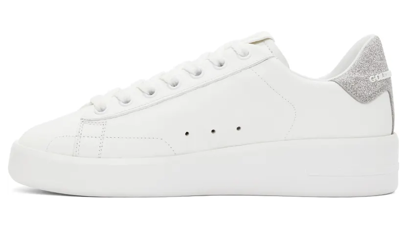 Golden Goose White & Silver Purestar Sneakers (F00197.F000538.80185) (3)