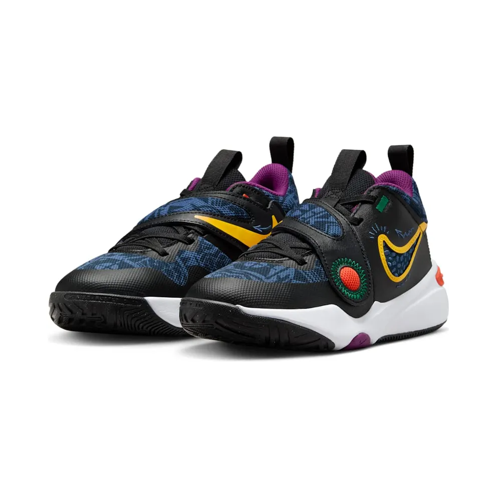 Nike Team Hustle D 11 SE Black Mystic Navy Cosmic Clay University Gold (FQ7375-001)