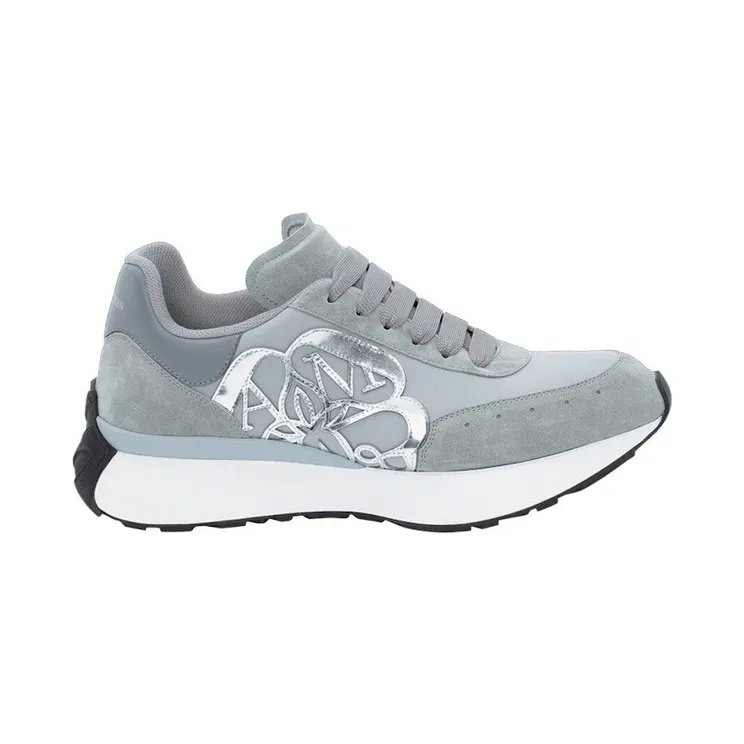 Alexander McQueen Sprint Runner Grey Silver (705071 W4UH1 1615)