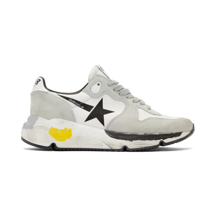Golden Goose Grey Running Sole Sneakers (G35WS963.A1)
