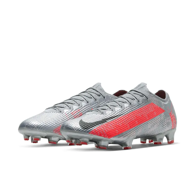 Nike Mercurial Vapor 13 Elite FG Metallic Grey Crimson (AQ4176-906)