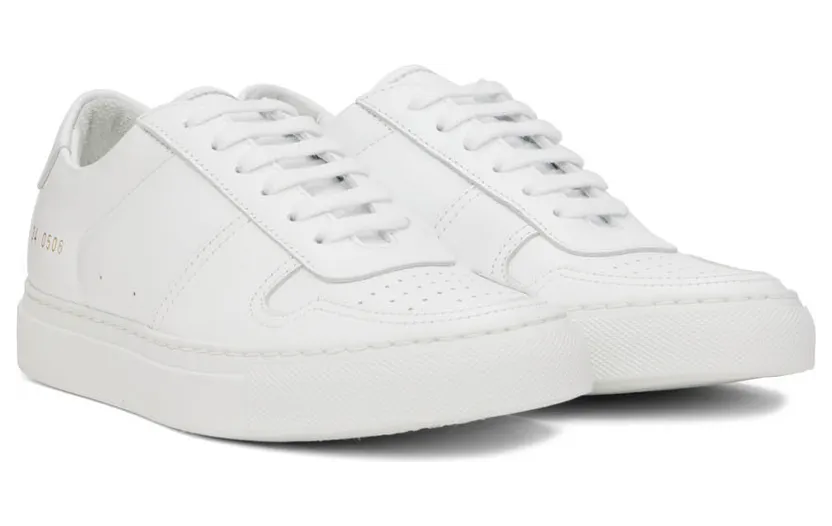 Common Projects White BBall Low Sneakers (3864) (4)