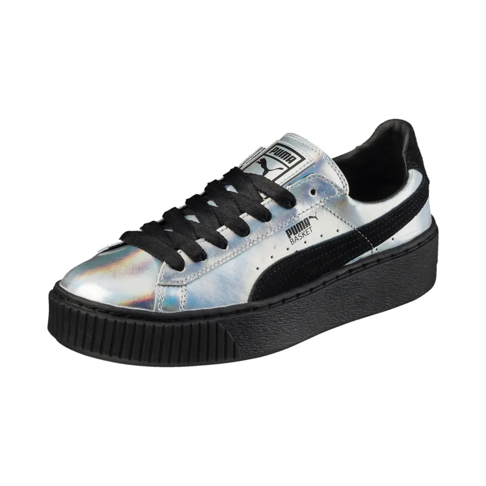 Puma Basket Platform Explosive Black (W) Puma Black (363627-01)
