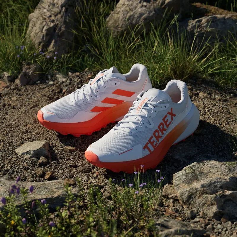 Adidas Terrex Agravic 3 Trail Running Cloud White / Semi Impact Orange / Dash Grey (JI0955)
