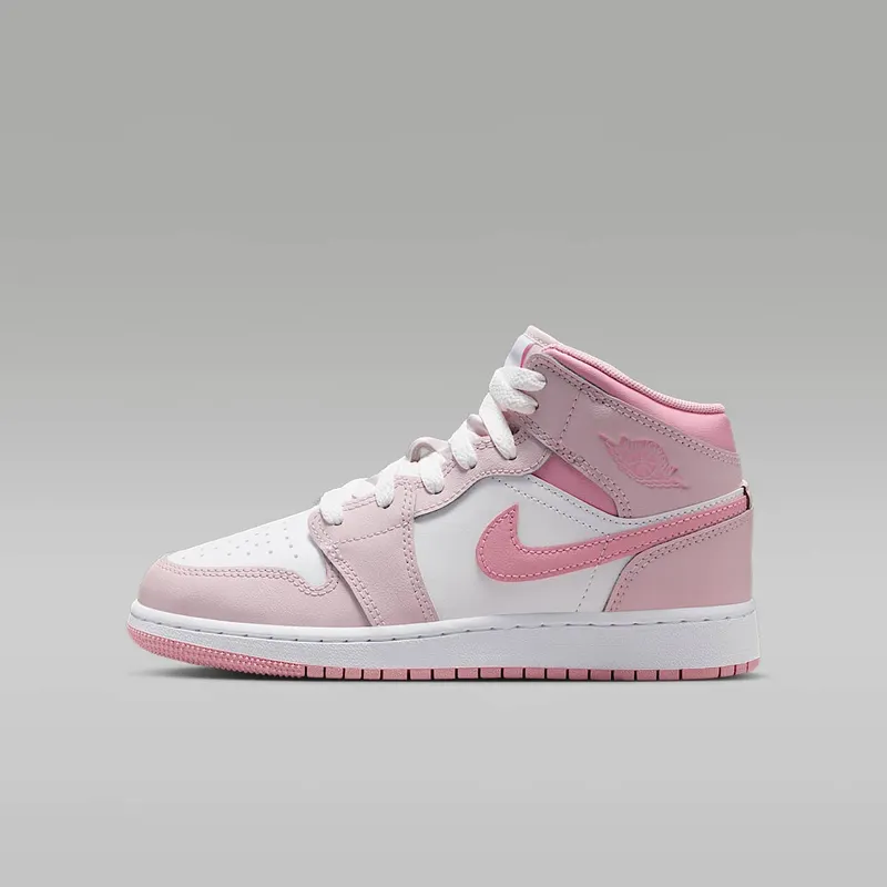 Jordan 1 Mid GS “Pearl Pink” (DQ8423-600)