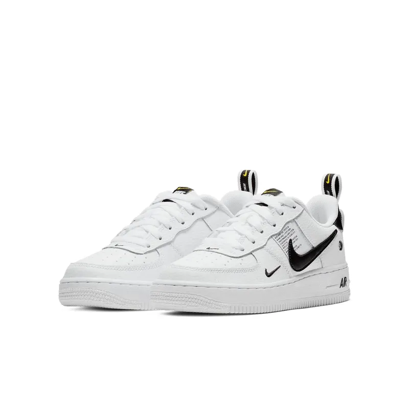 Nike Air Force 1 Low Utility White Black (GS) White/White-Black-Tour Yellow (AR1708-100)