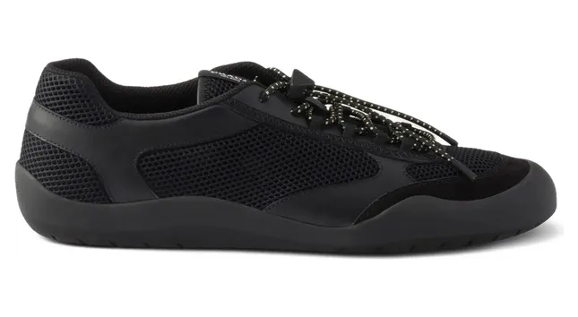 Prada Speedrock Leather and Mesh Fabric “Black” (2EE468 F G000 3ZM0 F0002)