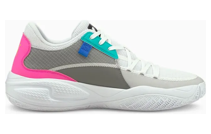 Puma Court Rider 2K basketbalschoenen Wit/Grijs (376313-01)