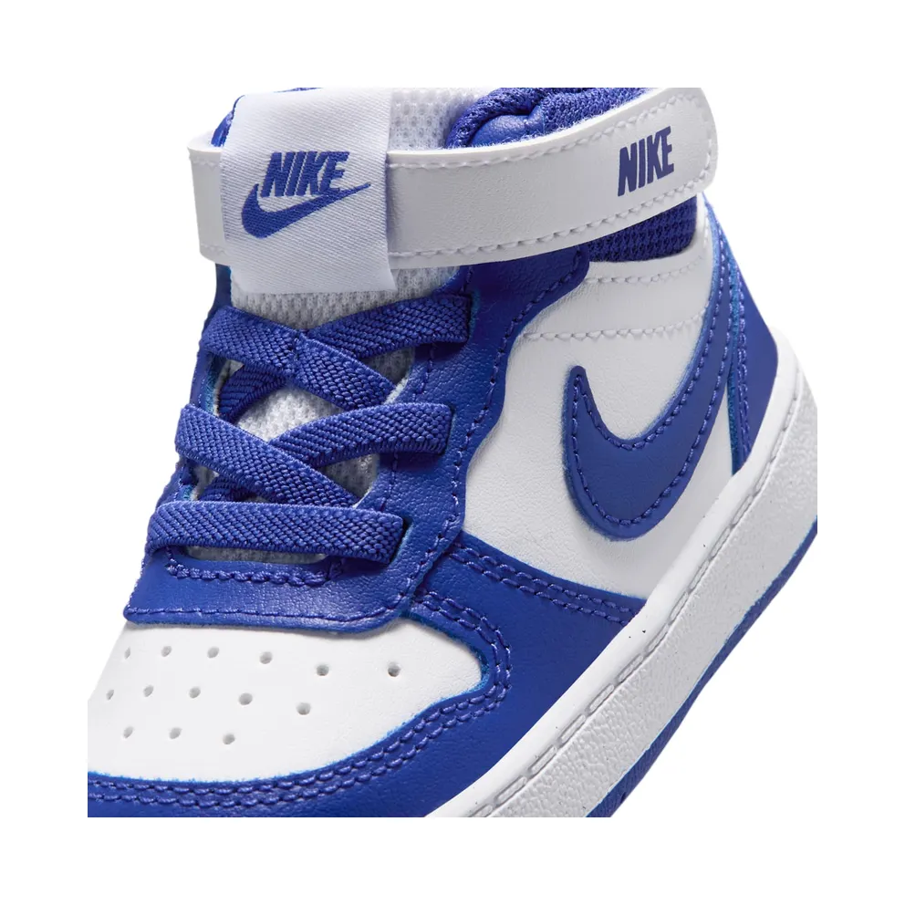 Nike Court Borough Mid 2 White Deep Night (CD7784-130)