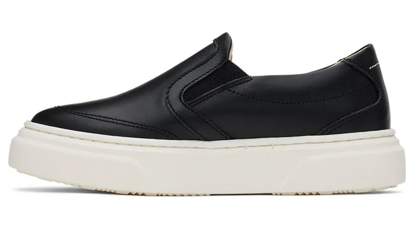 MM6 Maison Margiela Kids White Logo Slip-On Sneakers (70332) (3)