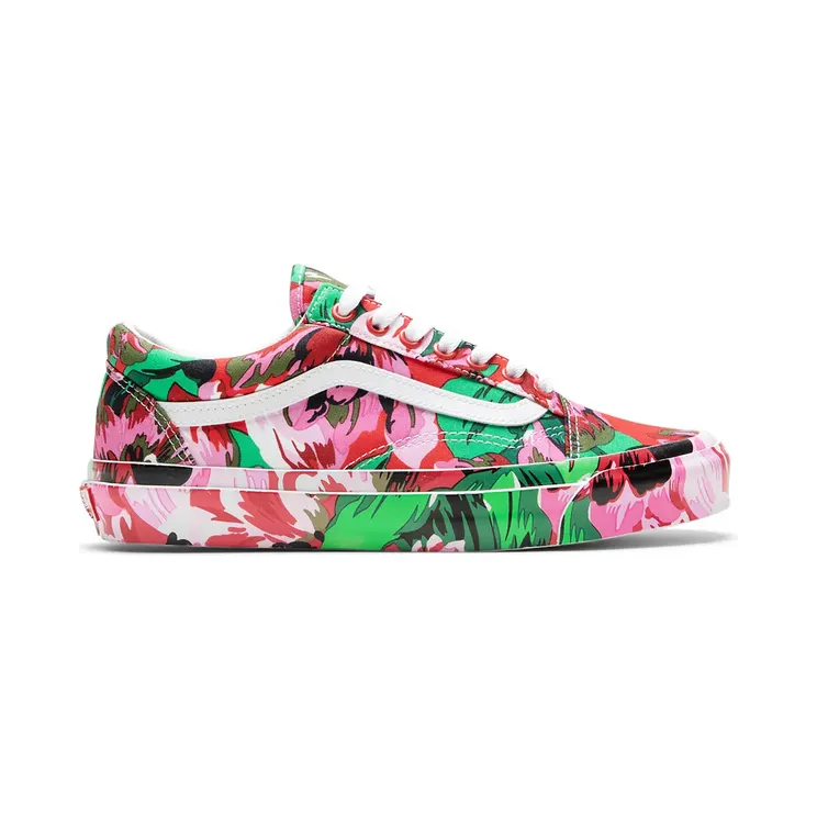 Vans Kenzo x OG Old Skool LX ‘Floral Red’ Floral Red/True White (VN0A4P3X02G)
