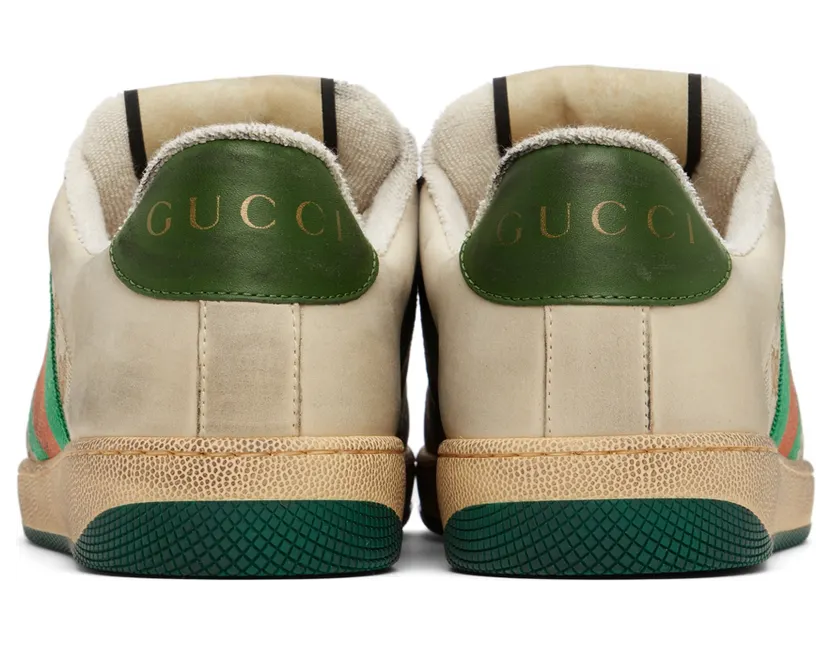 Gucci Beige Screener GG Sneakers (546551 9Y920) (4)